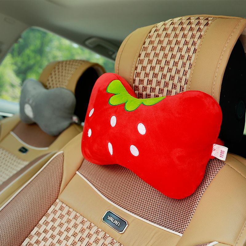 Car seat headrest neck protection pillow a pair of cervical vertebra for car interior pillow waist support suit