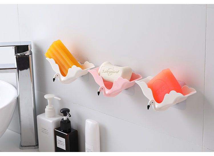 创意挂式香皂盒可爱卫生间家用多功能沥水网红肥皂架免打孔肥皂盒大号