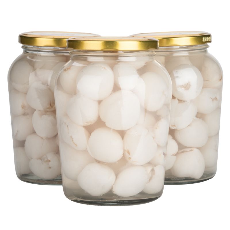 荔枝罐头水果奶茶原料批发910克新鲜水果玻璃瓶整箱罐头食品零食