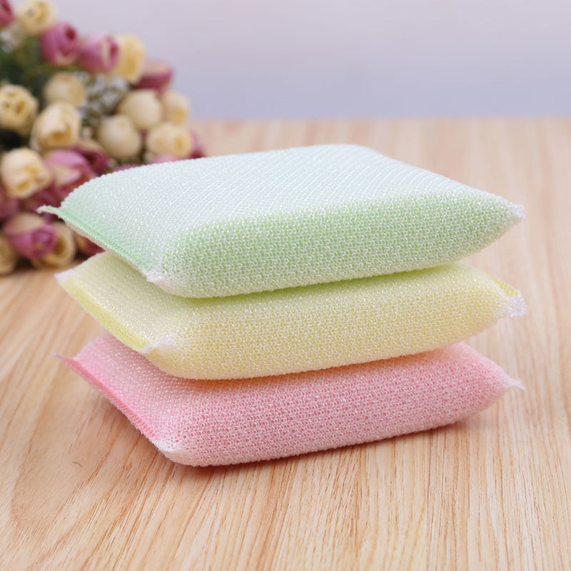 Double-sided scouring cloth non-stick oil dishcloth wash rinse king dish cloth brush bowl artifact kitchen cleaning rag
