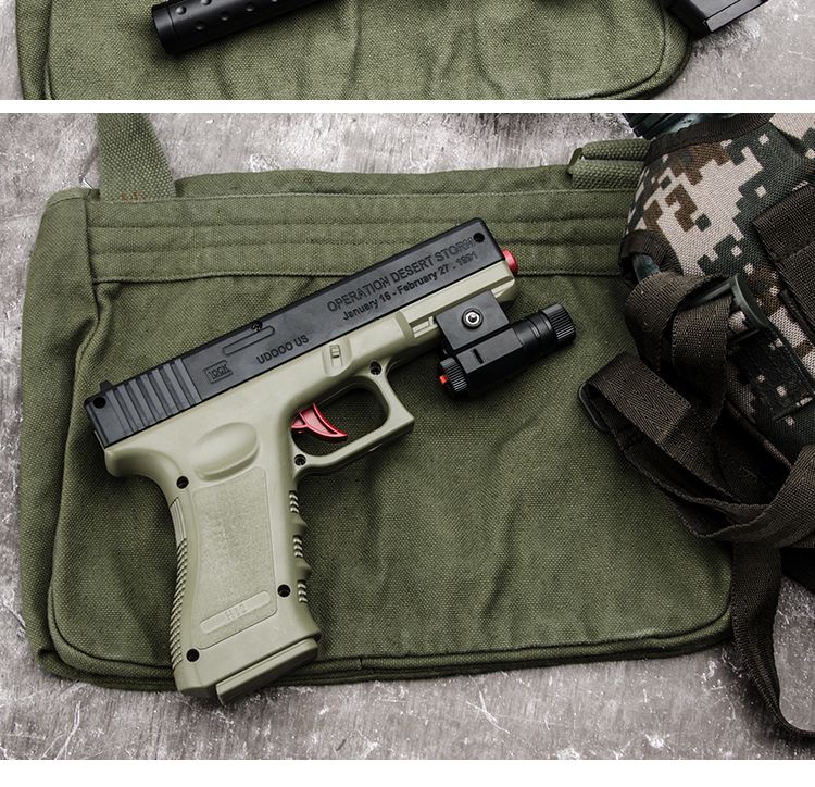 格洛克水弹枪可发射胶弹绝地游戏真人cs儿童吃鸡玩具枪男孩礼物枪