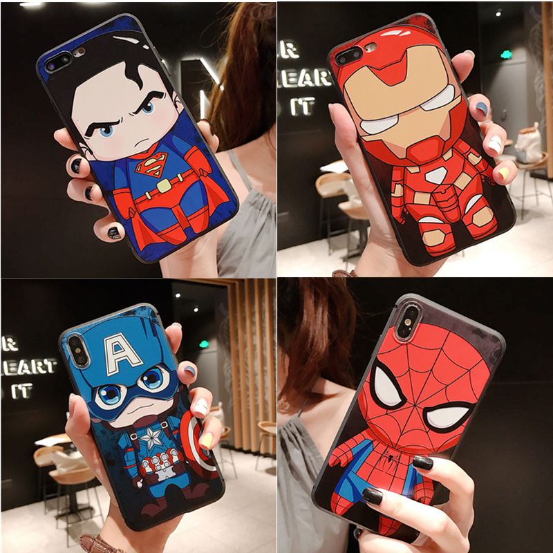 Cartoon fashion trend soft shell mobile phone case iPhone xsmax Apple XR / 6 / 7 / 8 plus drop relief
