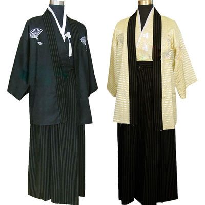 男士二次元古装和服日式男武士服日本和服男日本传统服装演出服装