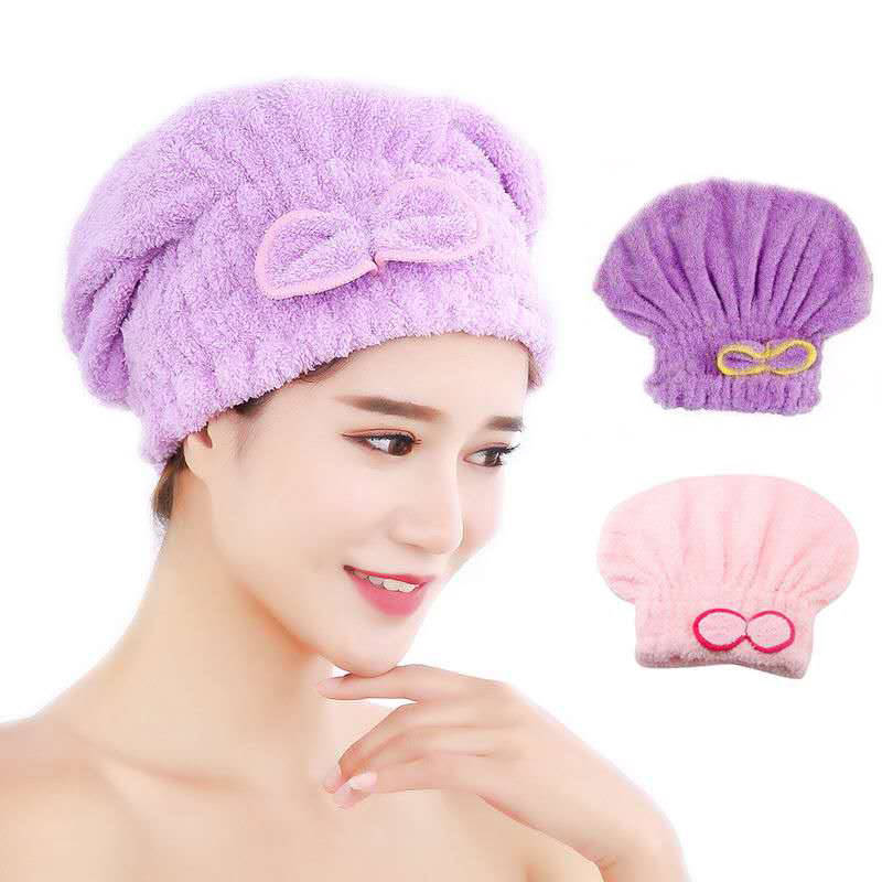 New dry hair cap super water-absorbing artifact thickened water-absorbing fast dry hair cap thickened women's waterproof bath shower cap