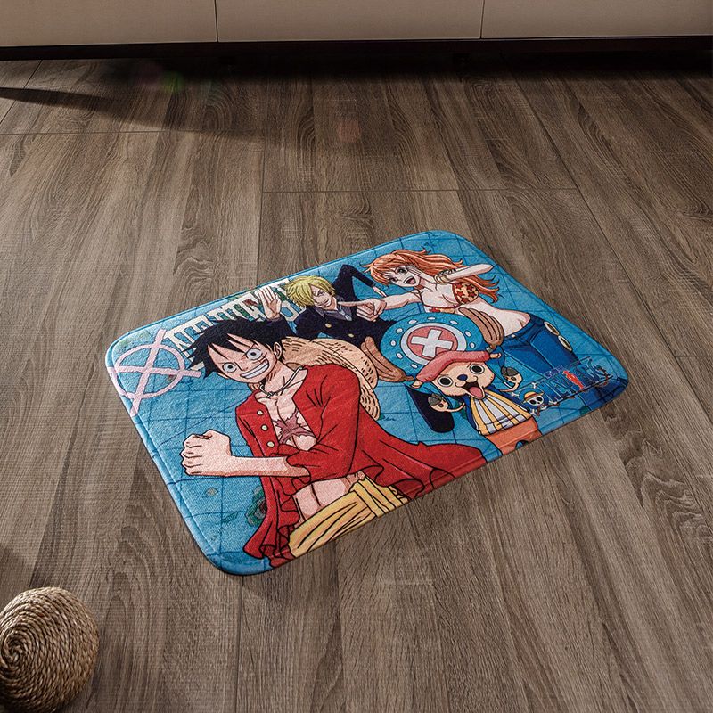 Pirate king cartoon floor mat cute water absorbent anti slip door home bedroom kitchen toilet pad printed carpet
