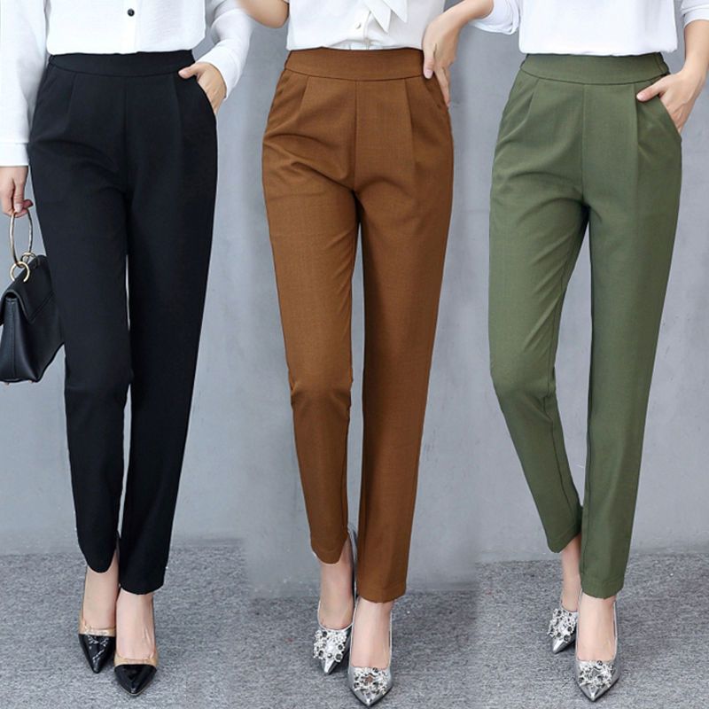 [spring and summer] new Harlem pants, large women's pants, radish pants, fashionable and versatile casual pants, good quality