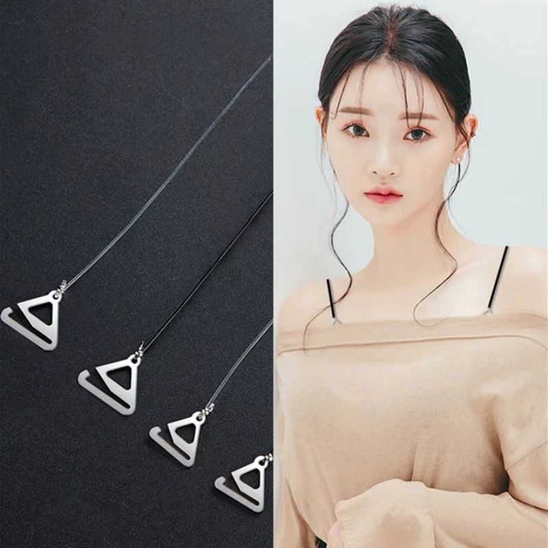 Transparent invisible shoulder strap non-slip non-marking bra underwear thin strap accessories word collar feminine summer all-match