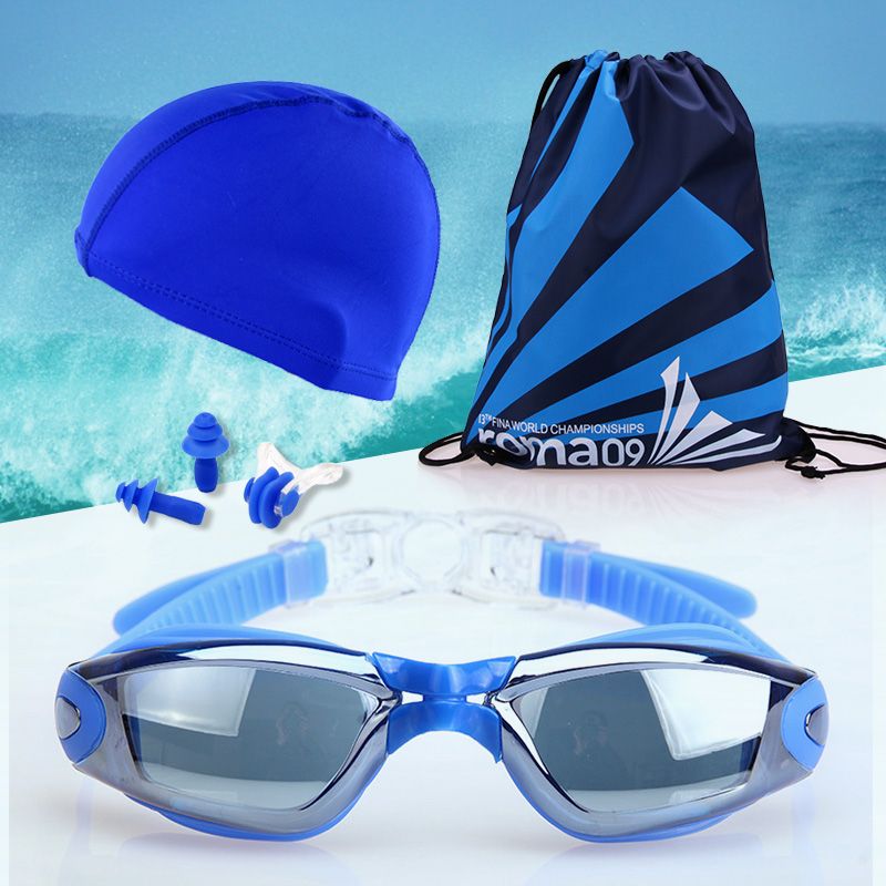 New swimming glasses professional competition antifogging high definition swimming mirror electroplating high transmittance flat light racing for men and women