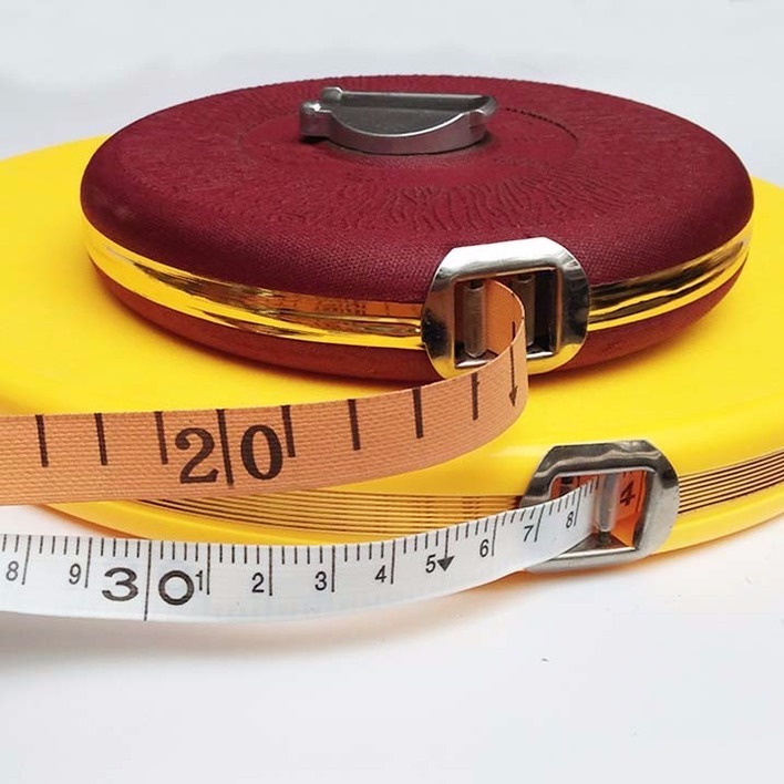 卷尺麻布尺皮尺30米50米100米20米10米软尺米尺工程测量皮卷尺
