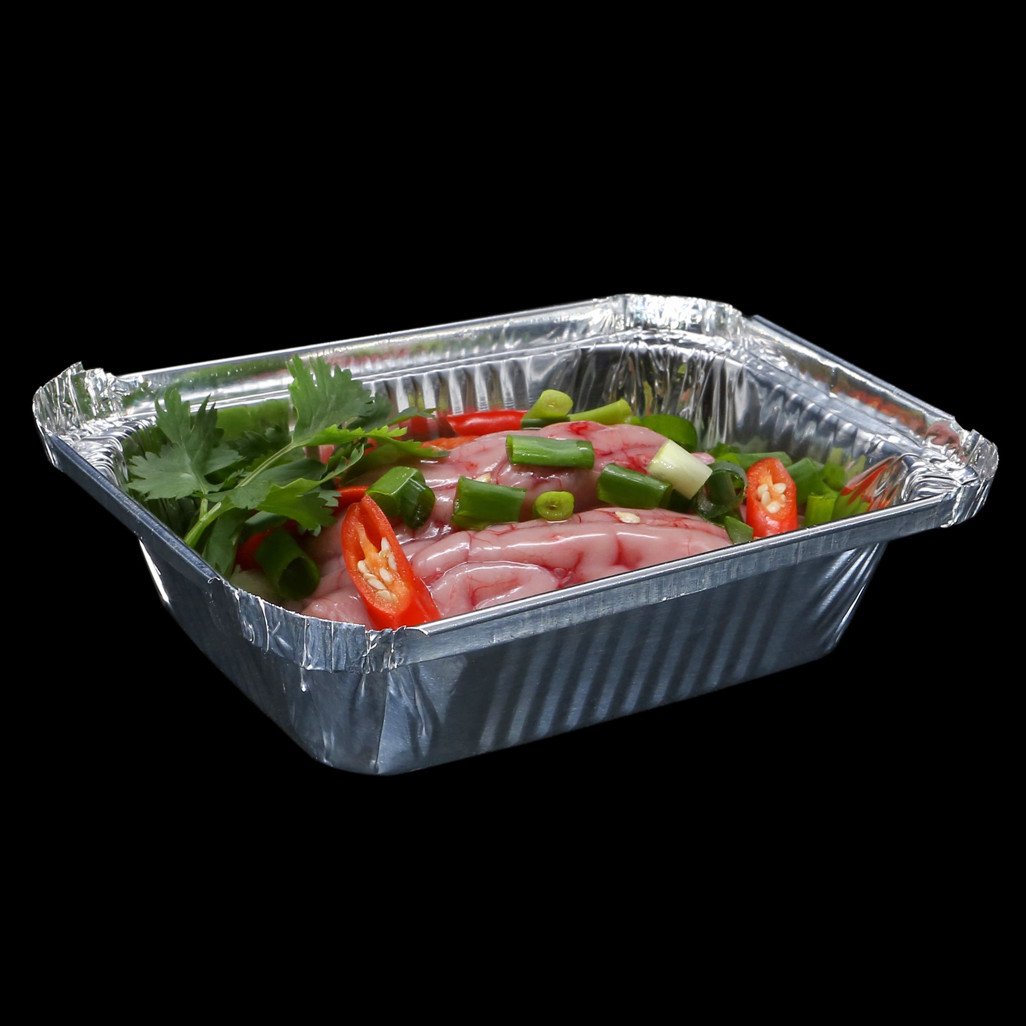 锡纸盒烧烤 长方形家用一次性锡纸碗加厚外卖打包盒餐盒带盖批发