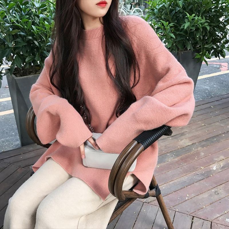 Ins wind autumn winter Korean version new student lazy wind sweater women loose net red large size sweater top fashion