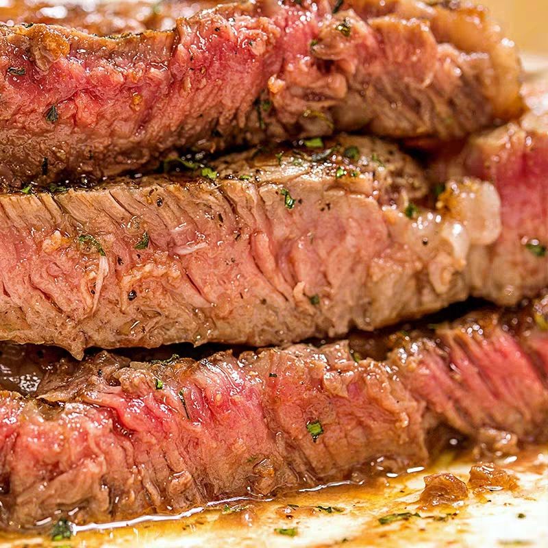 整切新鲜菲力牛排套餐腌制肉眼黑椒牛肉家庭烧烤瘦身营养老少皆宜