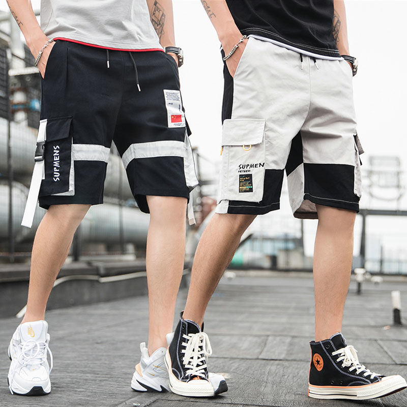Summer Yu wenle men's pants loose trend casual boys' five pants trend