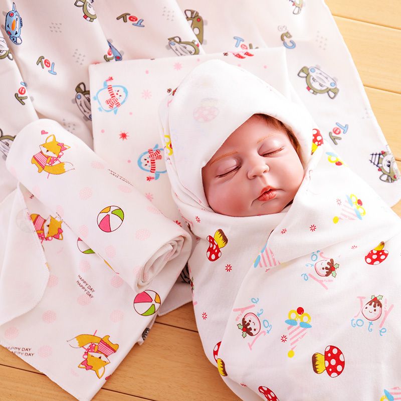 新生儿包巾婴儿包毯夏季薄款抱布抱毯宝宝襁褓单裹布巾纯棉春夏