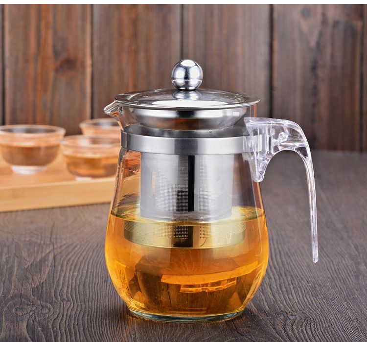 茶壶玻璃防爆花茶壶不锈钢茶杯泡茶壶过滤单壶茶具玻璃壶套装家用