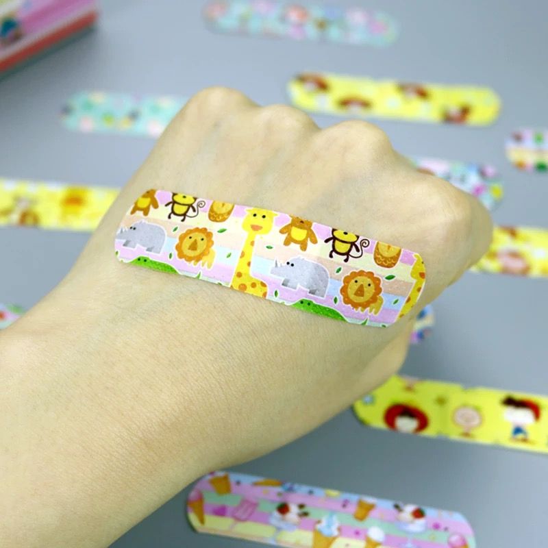 Cartoon band aid girl lovely Korean style children Mini breathable waterproof medical OK bandage hemostatic band aid