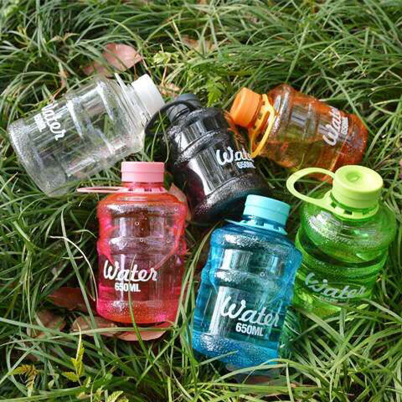 Mini small bucket cup creative simple men and women students water cup plastic cup plastic cup children's super cute water bottle