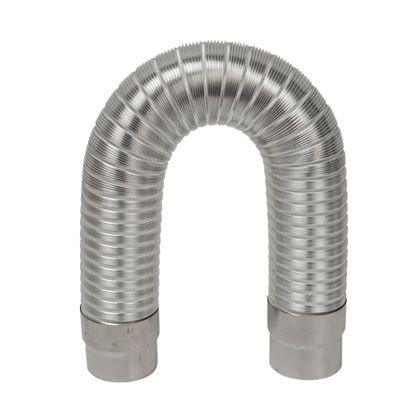热水器铝管波纹管全套燃气管直排软管不锈钢煤气节能排烟管颗粒炉