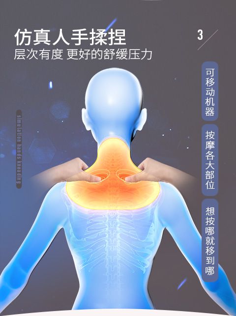 【全身电动靠垫】按摩枕颈椎按摩器腰部颈部颈肩背部家用按摩仪GHD