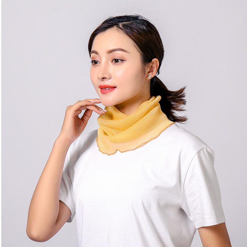 夏季围脖丝巾女防尘围脖薄款时尚面罩面纱防风防寒围脖围巾护脖子