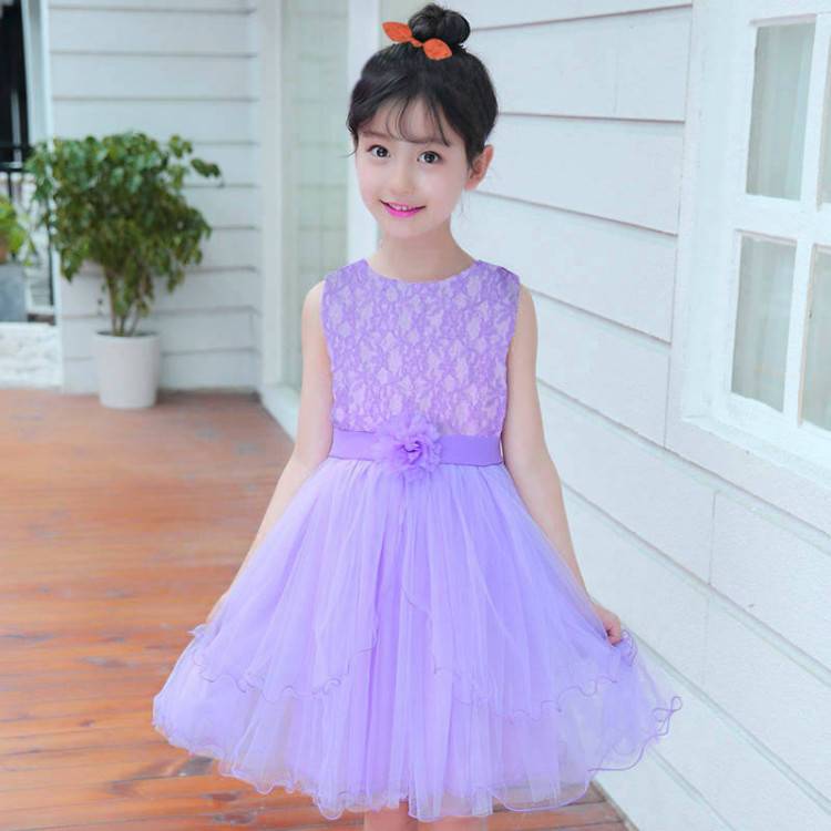 Children's dress summer gauze skirt children's off shoulder long skirt Korean version sleeveless summer gauze princess skirt