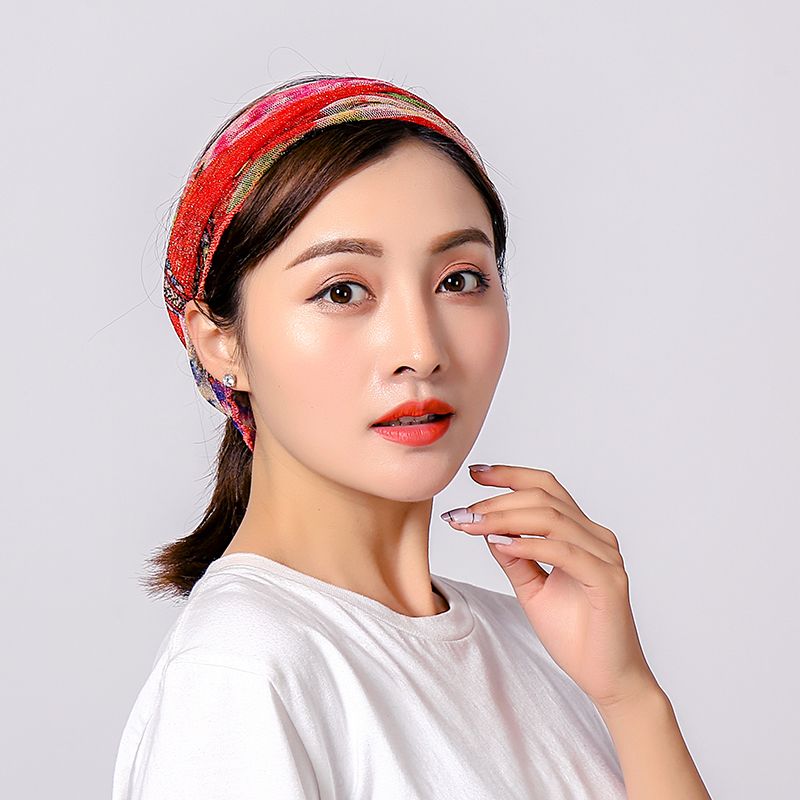 夏季防晒脖套女护颈围脖套头小丝巾防晒防尘时尚装饰多用小丝巾