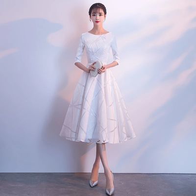 29105/宴会晚礼服裙女2021新款高贵气质姐妹团演出伴娘服成人礼平时可穿