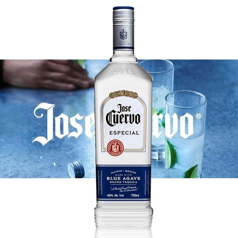 豪帅银快活龙舌兰酒jose cuervosilver 特基拉tequila墨西哥洋酒【2月