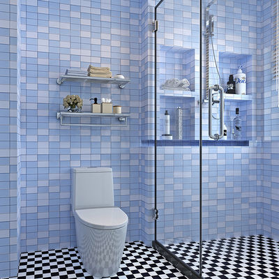 卫生间防水墙纸自粘浴室墙贴厚贴纸厨房台面厕所装饰瓷砖桌面壁纸