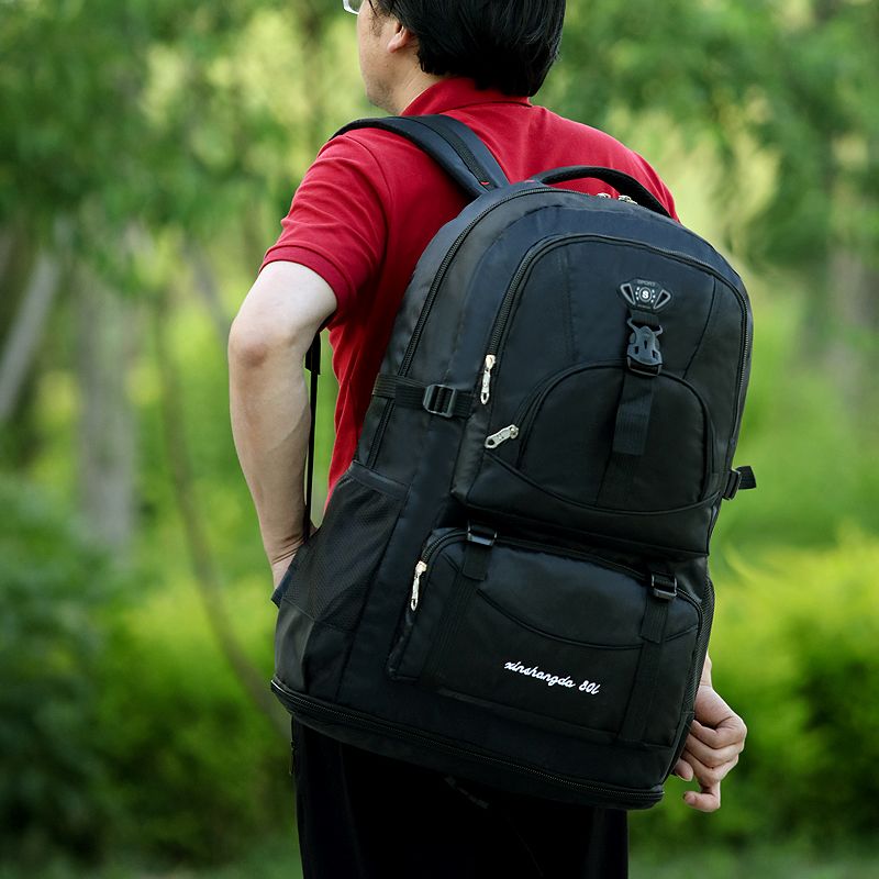 新款户外登山包防水大背包超大容量双肩包男女旅行包运动书包行李