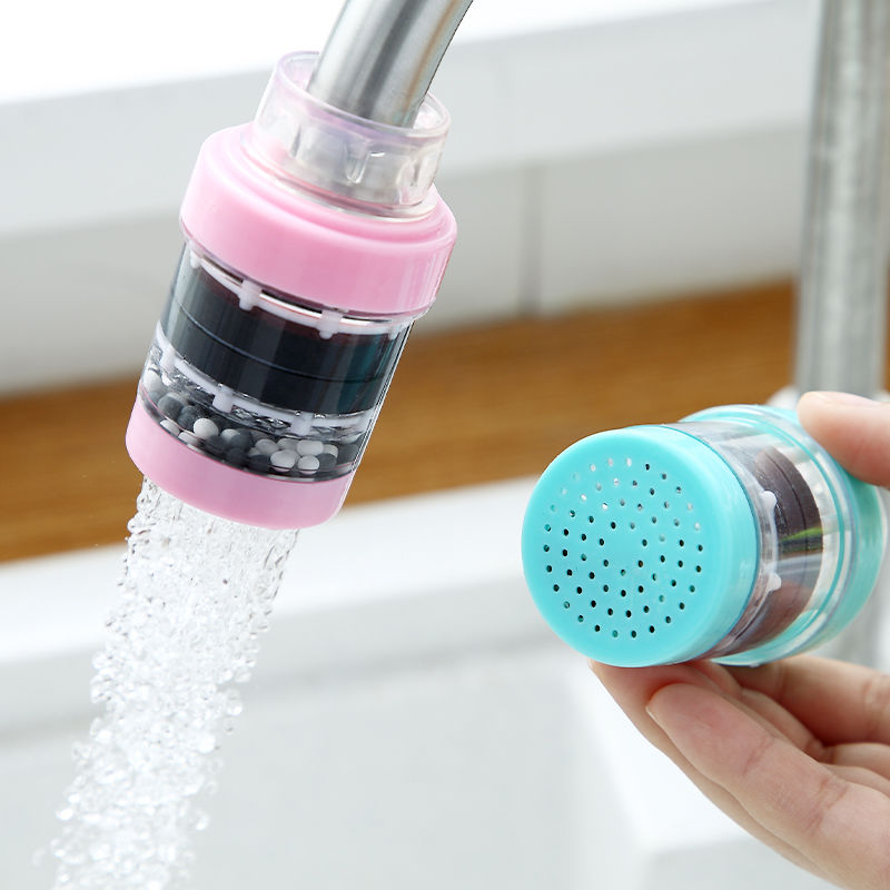Universal interface faucet filter kitchen domestic tap water purification splash proof universal water saving filter