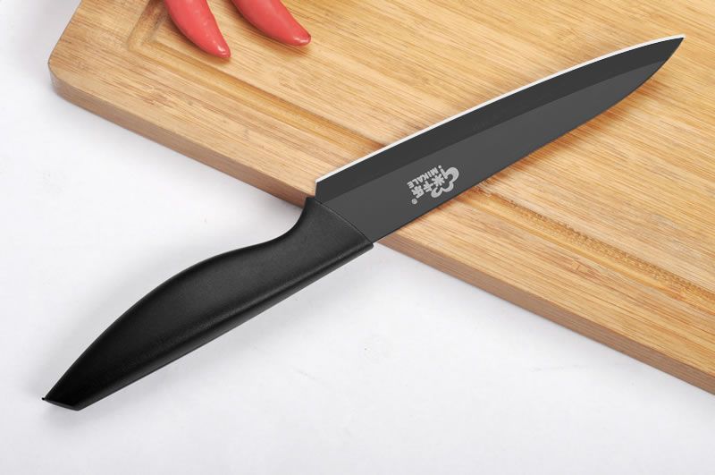 【锋利菜刀厨师刀】水果刀不锈钢削皮刀器家用小菜刀切片刀切肉黑色刃