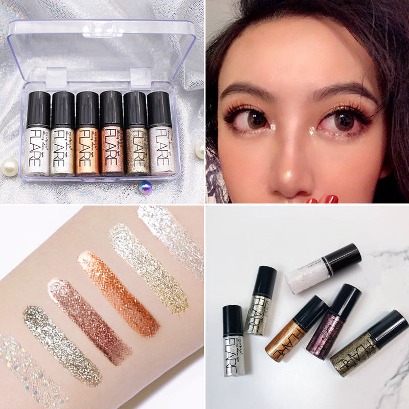 閃亮眼線液雅典娜美妝濕亮片液體眼影金聰閃粉臥蠶筆淚滴眼妝舞台