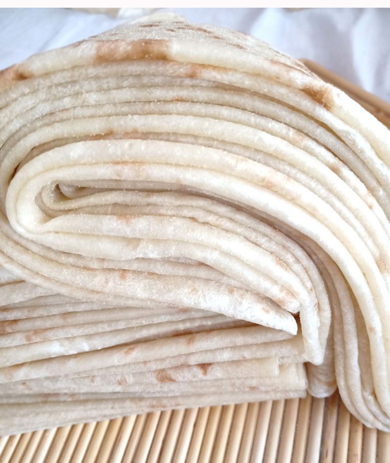 山东特产农家手工烙馍单饼卤肉卷饼皮卷饼鸡肉卷面饼10寸烙饼