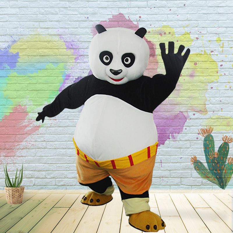 功夫熊猫卡通人偶服装成人穿行走熊猫玩偶衣服动漫人物道具服饰