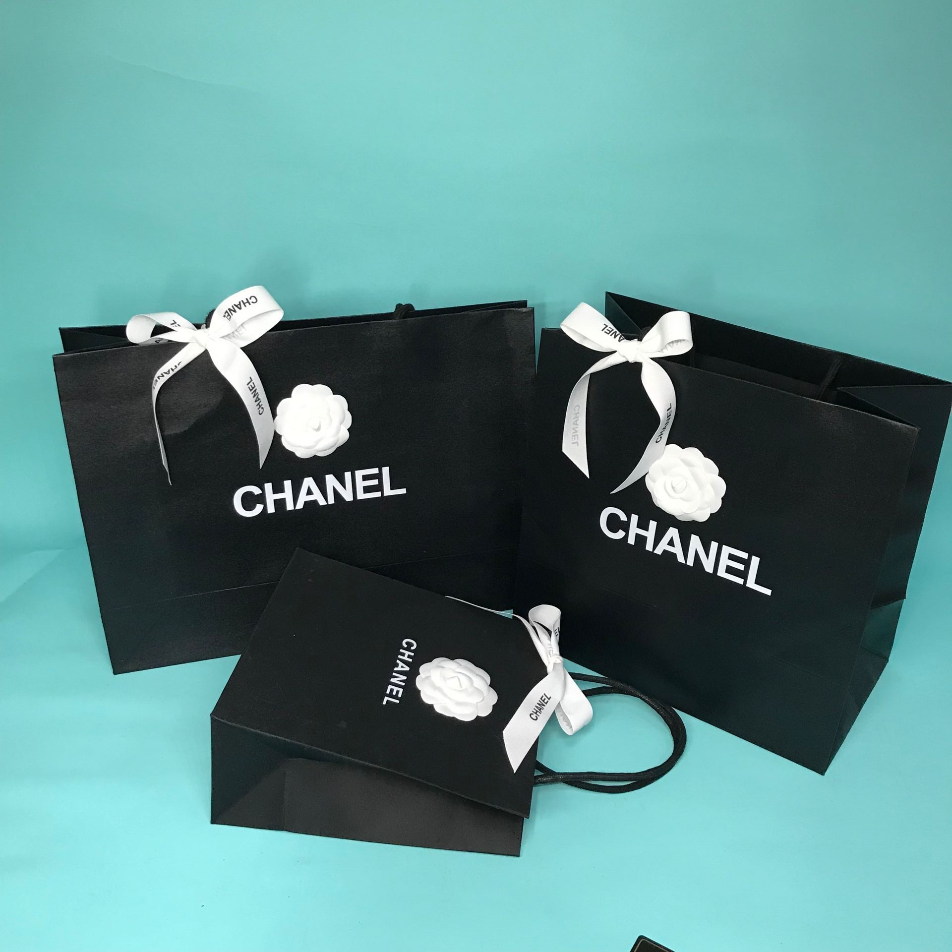 香奈儿chanel纸袋口红香水包装袋子衣服围巾礼品袋手提袋礼品包装
