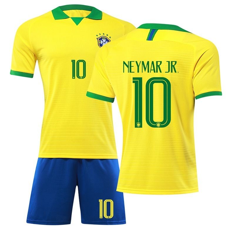 新款巴西球衣1920美洲杯主客场巴西队足球服套装男10号内马尔队服