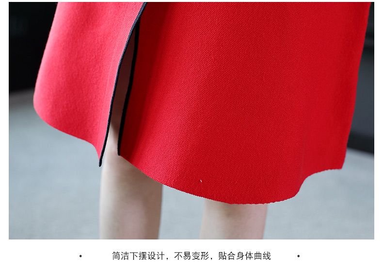 【2020秋冬新款】高档品质毛衣连衣裙宽松显瘦长款韩版针织连衣裙子