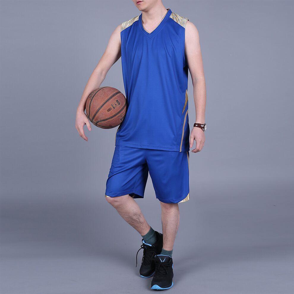 篮球服套装男大码健身晨跑步服运动球衣套装速干透气吸汗休闲套装