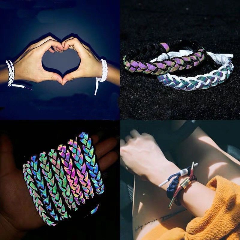 Small lion Fashion Bracelet hologram, tiktok, the same pair of men and women hand woven chain bracelet lovers Bracelet