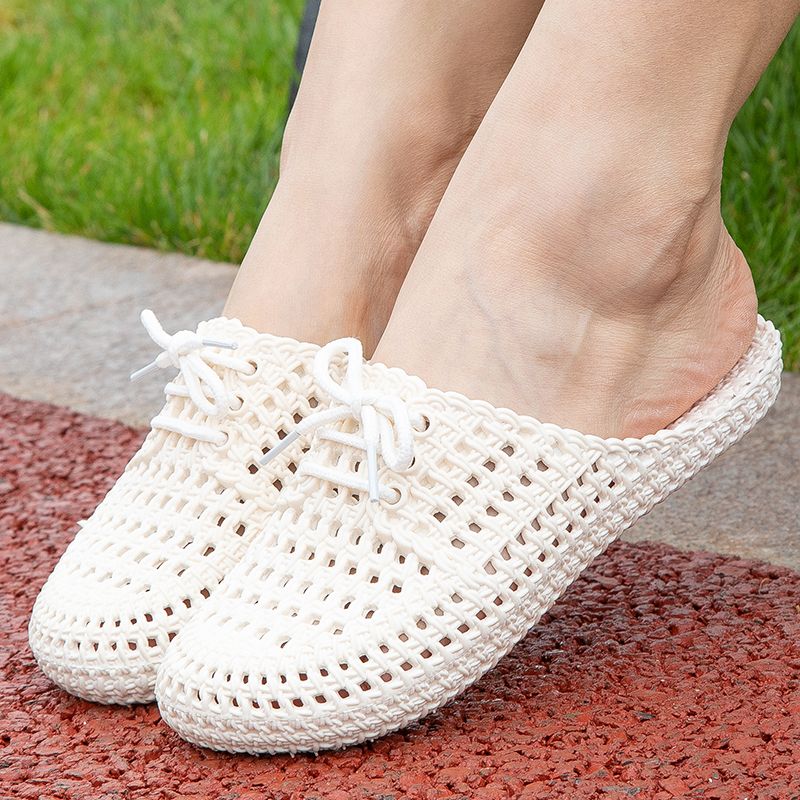New style beach casual sandals women's hollow hole shoes home indoor and outdoor drag lazy fashion student drag