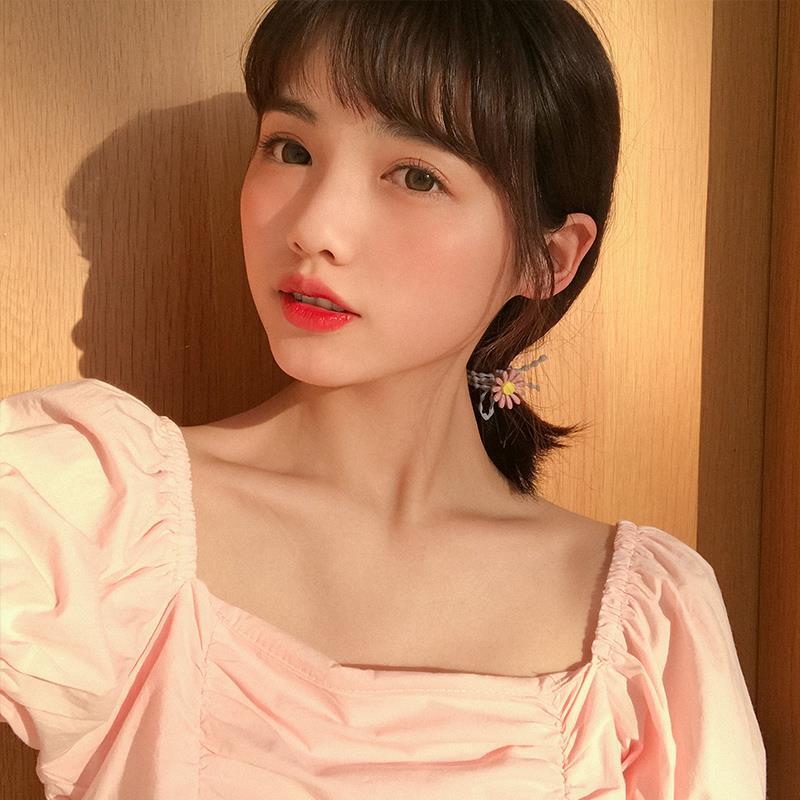 泫雅风甜美韩式小雏菊发圈可爱发绳扎头发皮筋头绳森女百搭女发饰