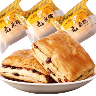 79017/无加蔗糖红豆面包夹心手撕全营养早餐麦千层蛋糕零食糕点整箱批发
