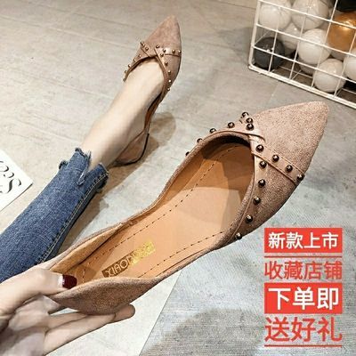 新款铆钉鞋女