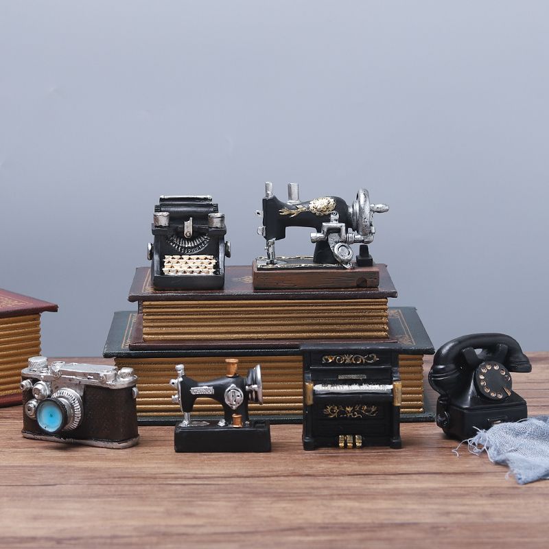 复古怀旧照相机模型树脂摆件创意迷你桌面房间装饰品摆设拍照道具