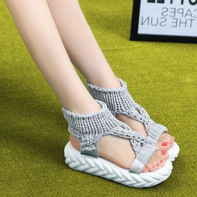 松糕鞋女厚底增高夏季