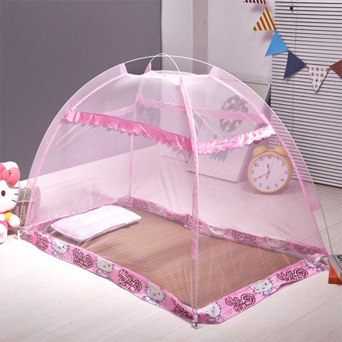 BB bed yurt baby mosquito net folding installation free encryption belt bracket Nursery Baby mosquito net cover