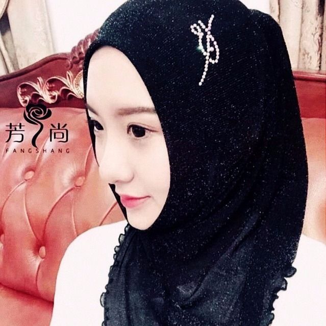Muslim Shawl NEW mesh hot diamond scarf summer thin easy to cover the head of Hui fashion leisure towel