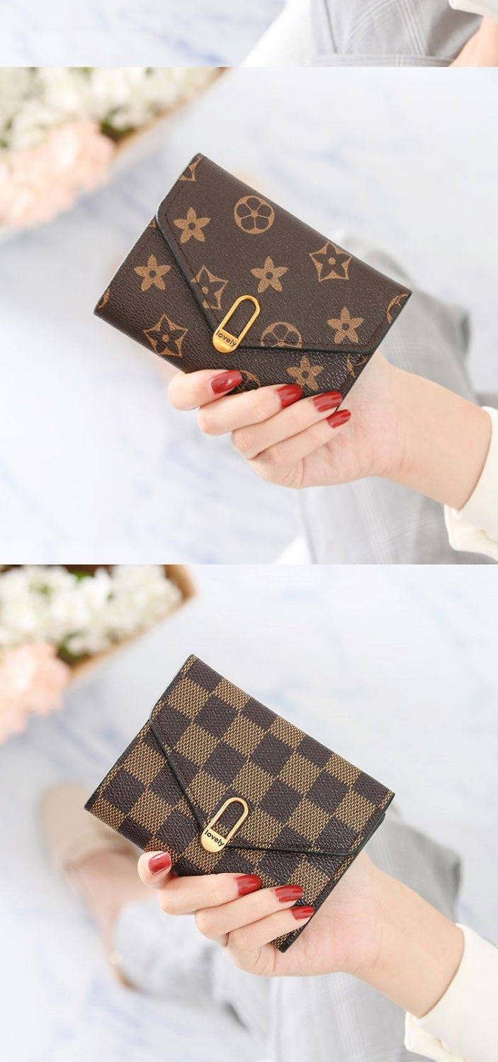 新款女士钱包短款时尚零钱包韩版学生可爱拉链卡包