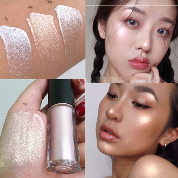 ins網紅化妝品少女系液體高光提亮液修容鼻影臥蠶筆珠光眼影白色